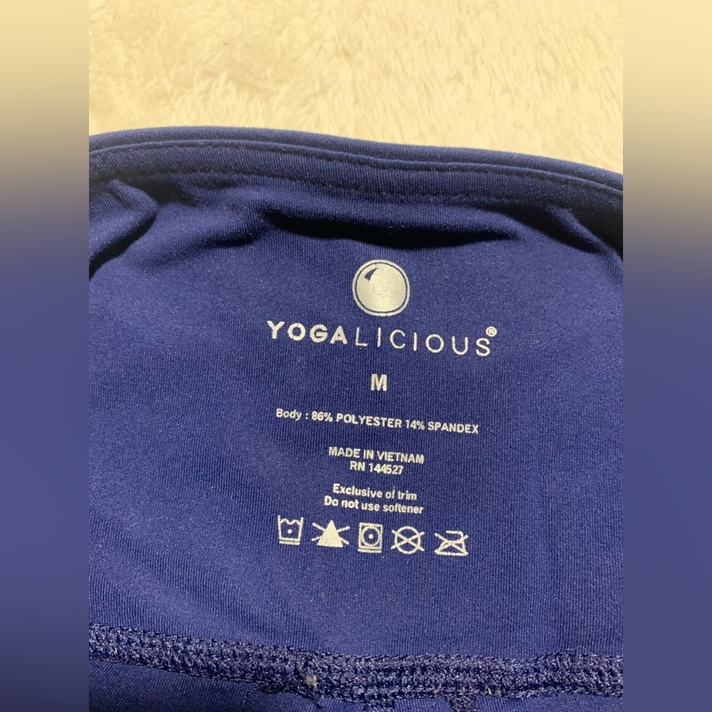 Yogalicious Navy Blue Leggings - Picture 5 of 5